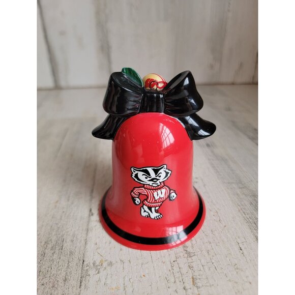 Danbury Mint Bell Wisconsin Badgers Santa Ornament Xmas - Etsy Danbury Mint bell Wisconsin Badgers santa ornament Xmas